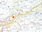 Situaci de l'estaci de Font-romeu-Odell-Vi a la lnia del Tren Groc
