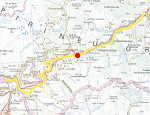 Situaci de l'estaci de Plans a la lnia del Tren Groc