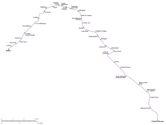 Traçat de la línia 8 del metro de París (font: Wikipedia)