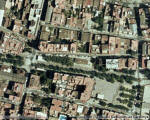Foto a�ria de l'estaci� de Cornell� Riera (foto: ICC)