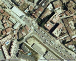 Fotografia a�ria de l'estaci� de Sant Andreu de la Barca (foto: ICC)