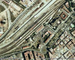 Foto a�ria de l'estaci� de Reus (foto: ICC)