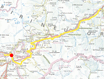 Situaci de l'estaci de Ur-Les Escaldes a la lnia del Tren Groc