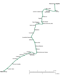 Traçat de la línia 12 del metro de París (font: Wikipedia)