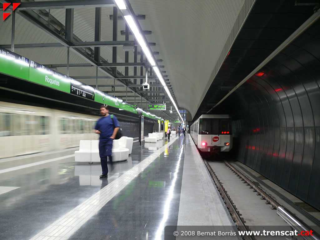 el metro de Barcelona - línia L3 - Roquetes
